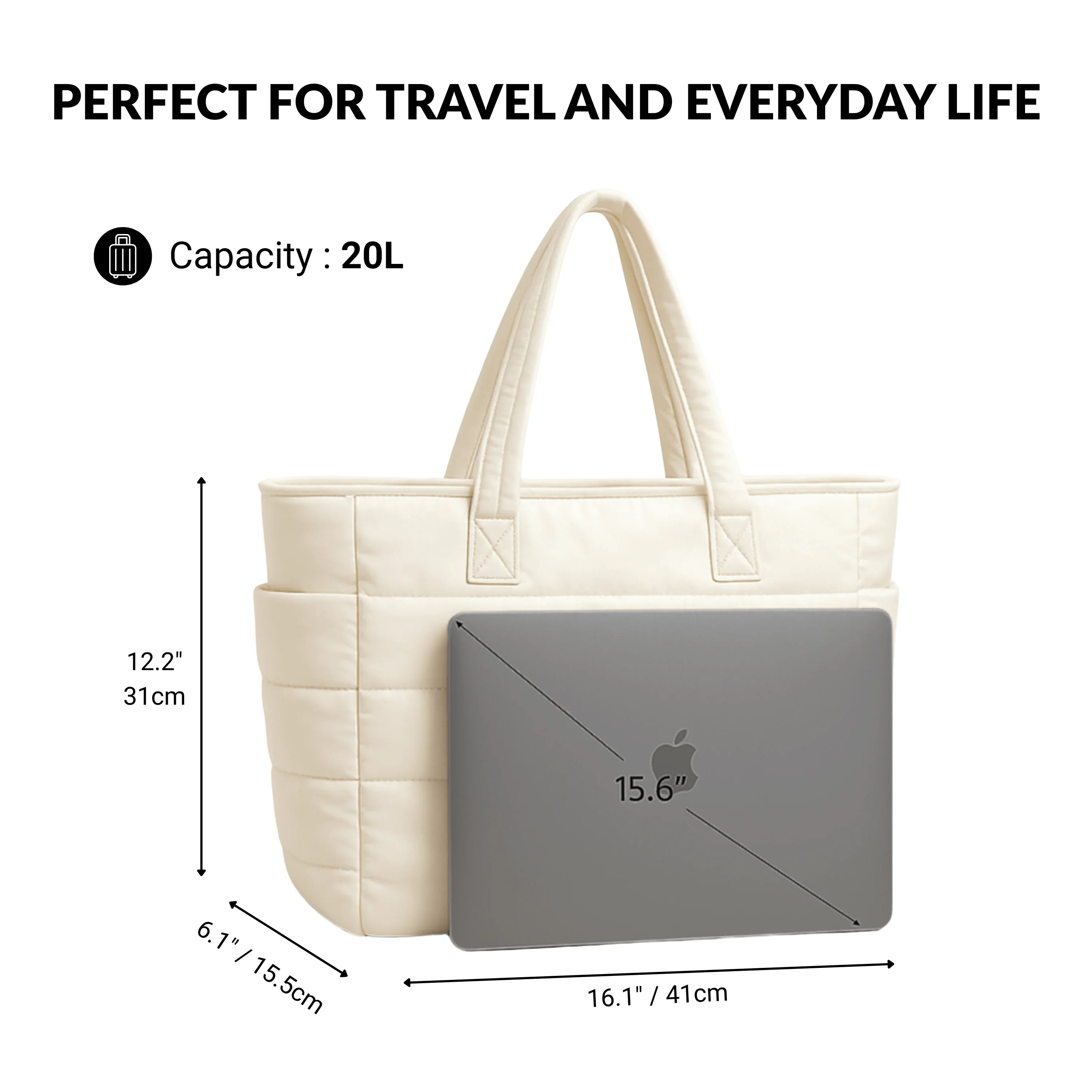 Cloudy - Puffer Tote Bag - Image 8
