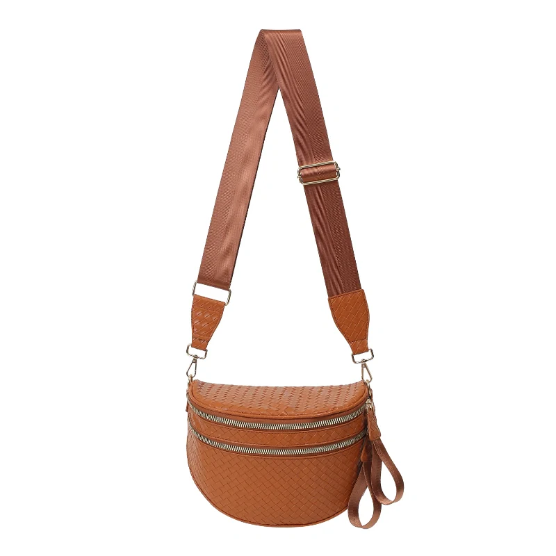 GoFree - Woven Leather Bum Bag - Image 11
