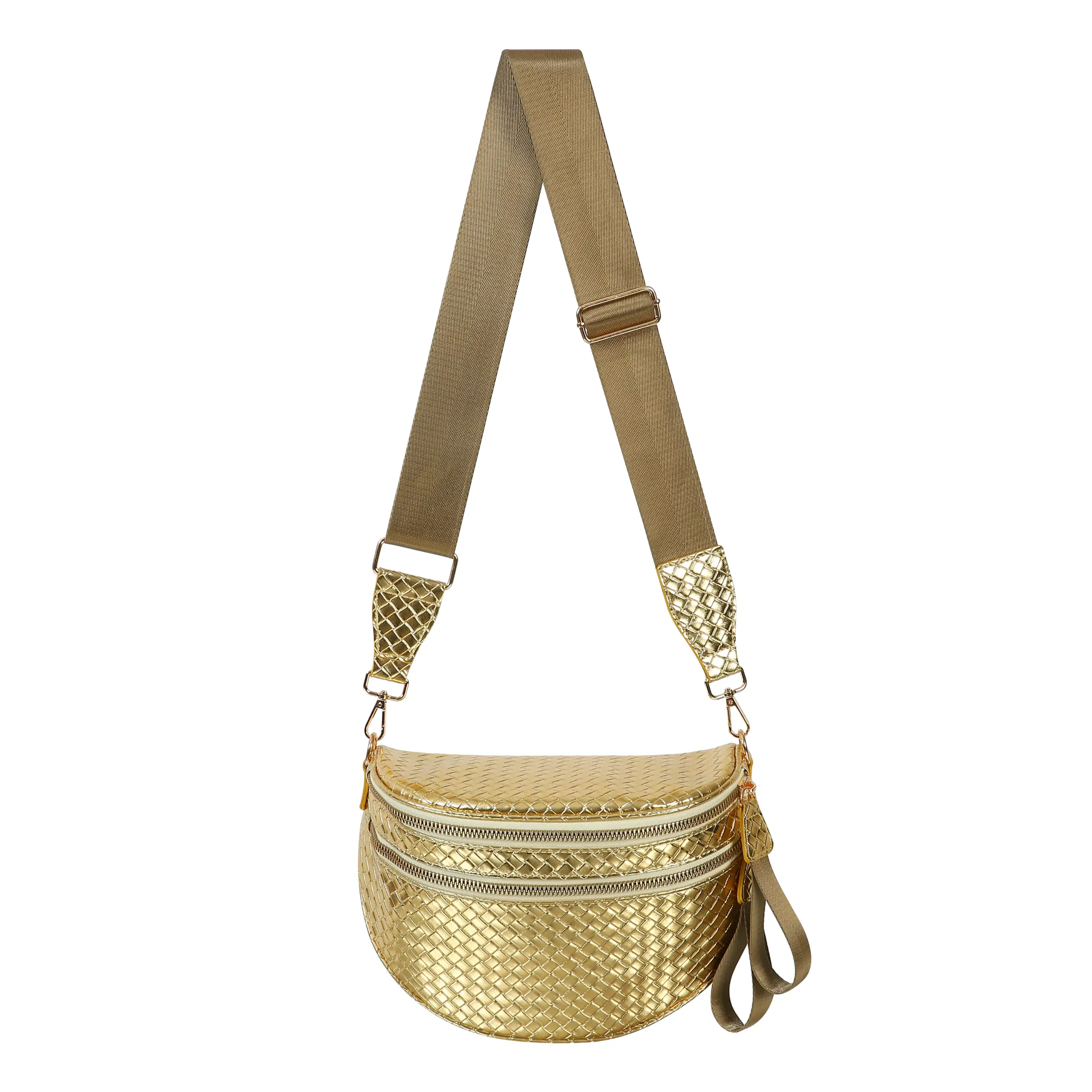 GoFree - Woven Leather Bum Bag - Image 25