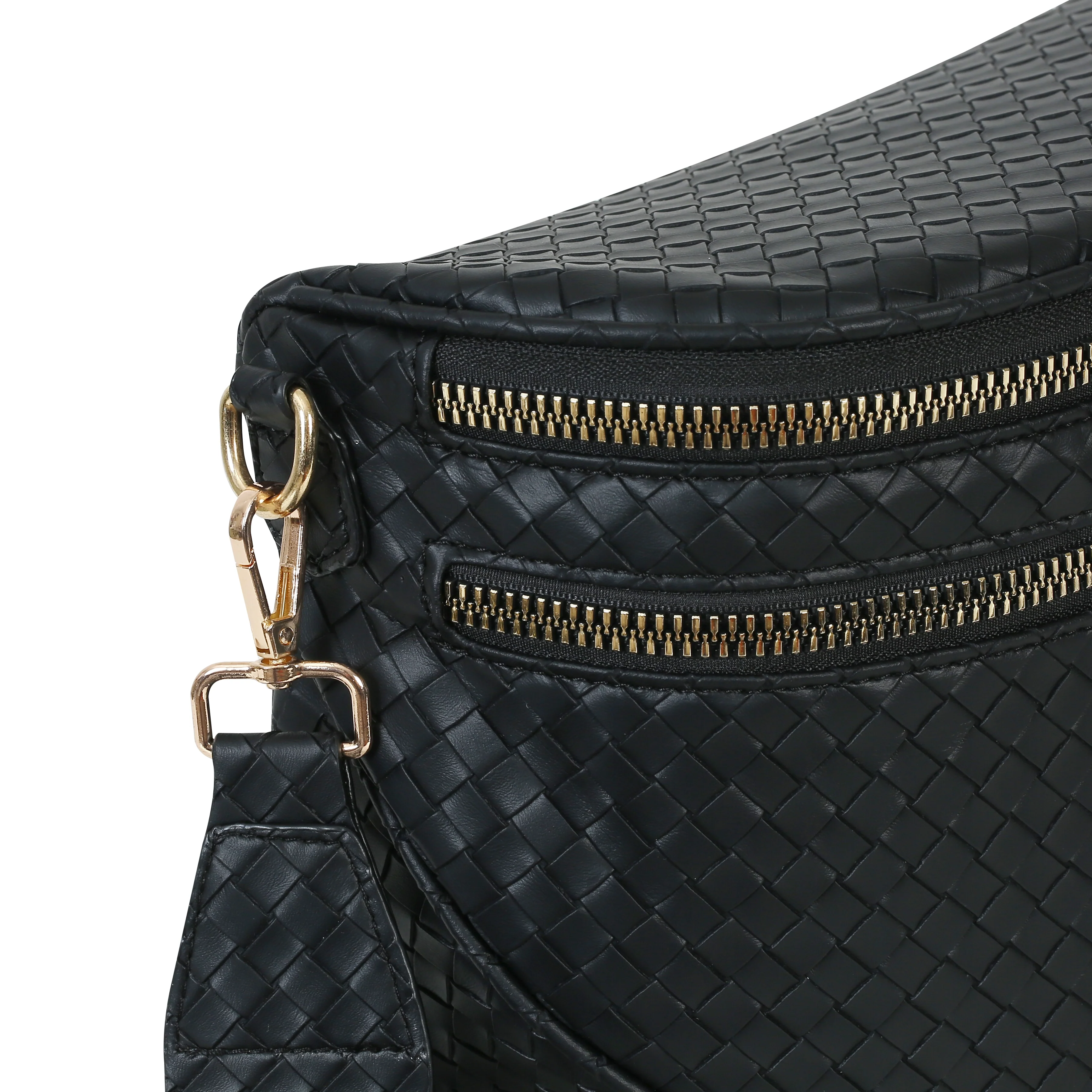 GoFree - Woven Leather Bum Bag - Image 5
