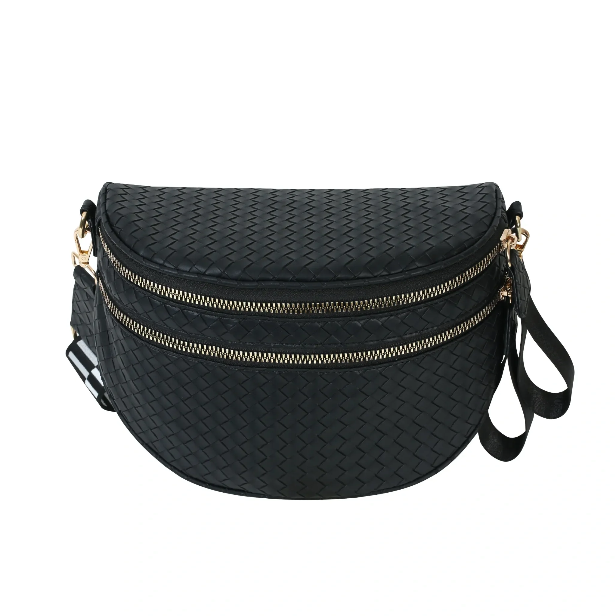 GoFree - Woven Leather Bum Bag - Image 6