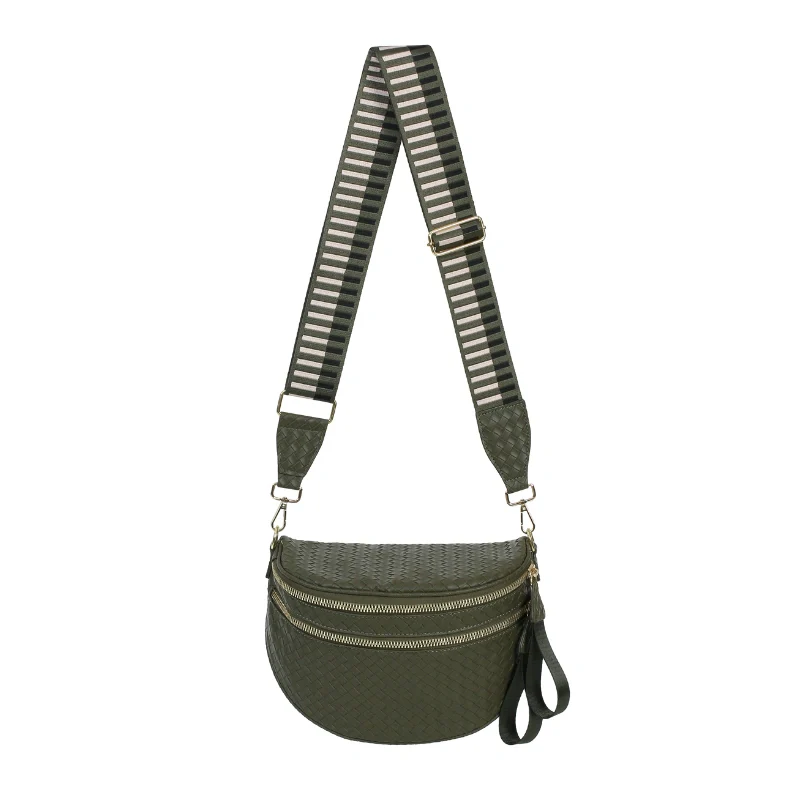 GoFree - Woven Leather Bum Bag - Image 8